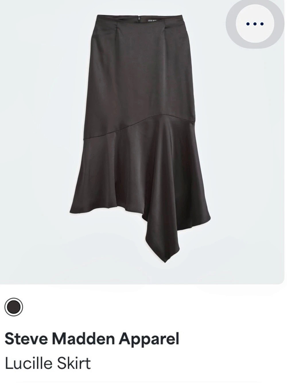 Steve Madden Lucille Skirt High Low Black XL NWOT Stitch Fix